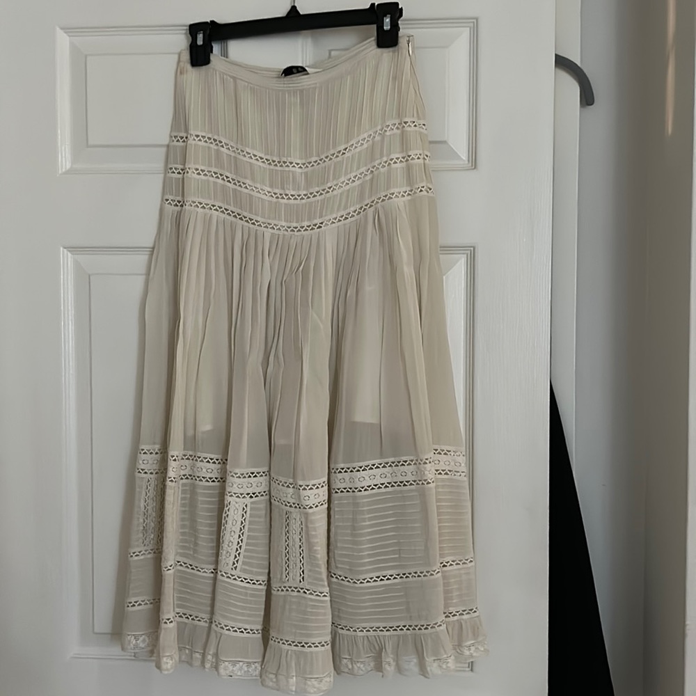 ivory maxi skirt